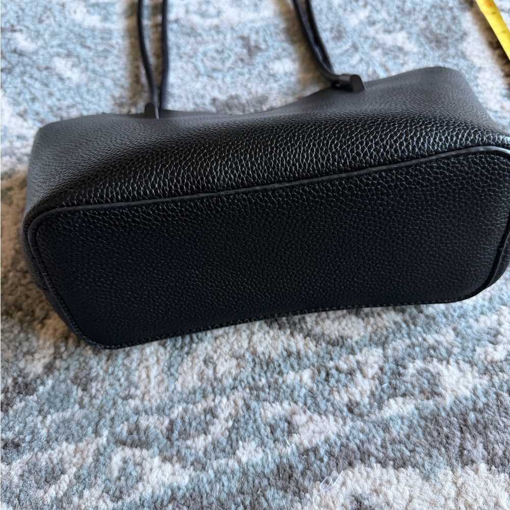 Black shoulder bag with long straps - Picture 2 of 6